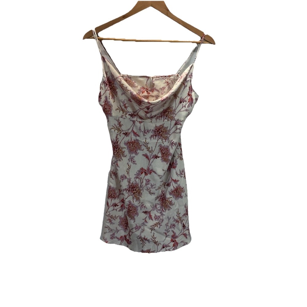 New VTG Y2K Victoria's Secret L Satin Mini Slip Dress Babydoll Lingerie coquette